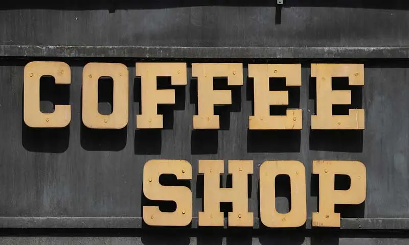 ป้ายร้านกาแฟ